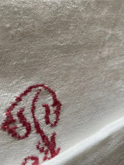 12 grandes serviettes monogramme MP