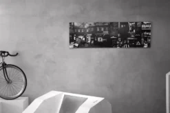 grandes œuvres d'art en noir et blanc / collage photo (160x50) fantôme
