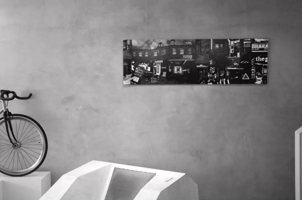 grandes œuvres d'art en noir et blanc / collage photo (160x50) téléphones