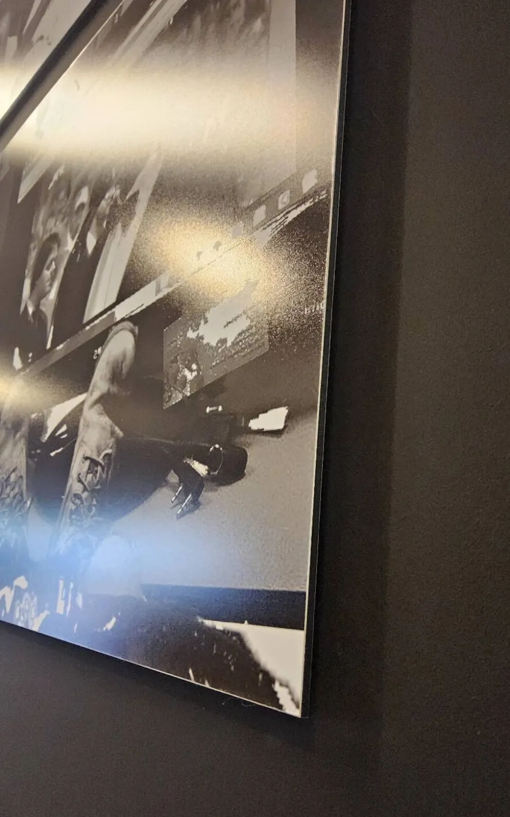 grandes œuvres d'art en noir et blanc / collage photo (160x50) téléphones