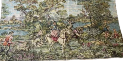 Grande tapisserie, scène de chasse à courre, XXe