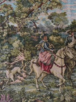 Grande tapisserie, scène de chasse à courre, XXe
