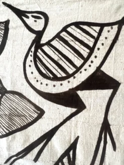 Grande tapisserie vintage de Korhogo — Sénoufo, Côte d'Ivoire