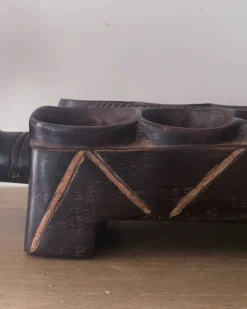 Grand jeu Awale Baoule en bois (Burkina Faso)