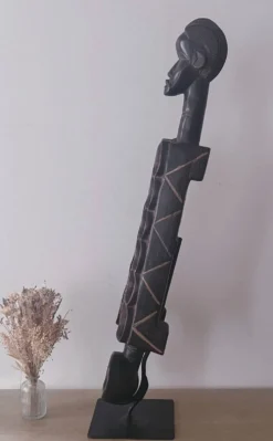 Grand jeu Awale Baoule en bois (Burkina Faso)