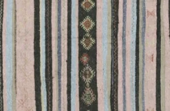Grand kilim ancien d’Anatolie rose et gris, 357 x 187 cm