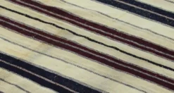 Grand Kilim Turc Konya 140x206 cm Vintage Rayé Tissé Main