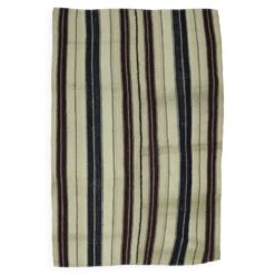 Grand Kilim Turc Konya 140x206 cm Vintage Rayé Tissé Main