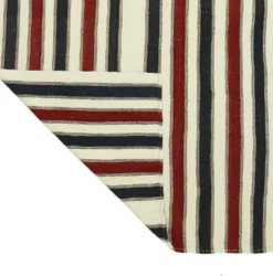 Grand Kilim Turc Konya 108x182 cm Vintage Rayé Tissé Main