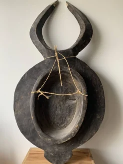 Grand Masque Africain Ancien Vintage Tribal