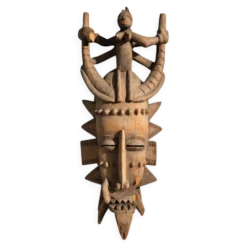 Grand masque senoufo kpélié côté d’ivoire XXeme
