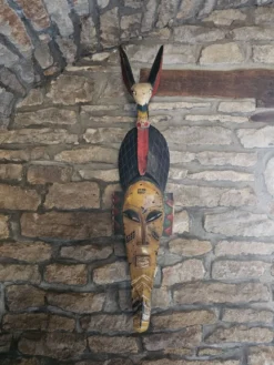 Grand masque zoomorphe Gouro (Guro) Côte d'Ivoire - Art Africain tribal