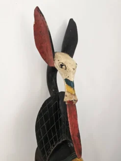 Grand masque zoomorphe Gouro (Guro) Côte d'Ivoire - Art Africain tribal