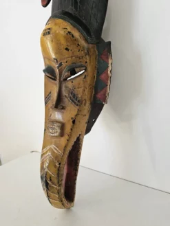 Grand masque zoomorphe Gouro (Guro) Côte d'Ivoire - Art Africain tribal