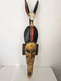 Grand masque zoomorphe Gouro (Guro) Côte d'Ivoire - Art Africain tribal