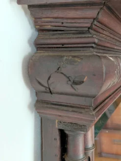 Grand miroir ancien XIX en en bois sculpté-esprit haussmannien