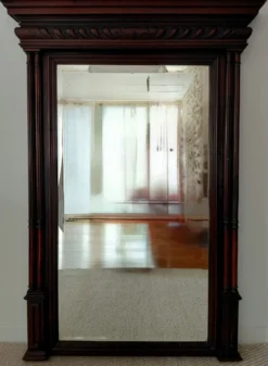 Grand miroir ancien XIX en en bois sculpté-esprit haussmannien