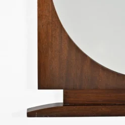 Grand miroir Art Déco en palissandre, France, circa 1930