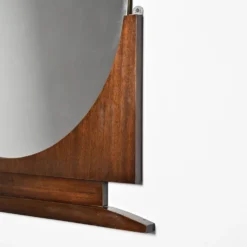 Grand miroir Art Déco en palissandre, France, circa 1930