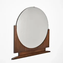 Grand miroir Art Déco en palissandre, France, circa 1930