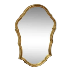 Grand miroir baroque en bois doré
