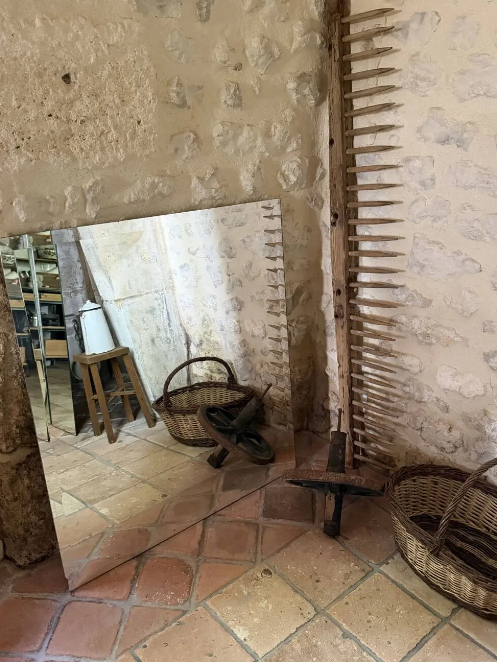 Grand miroir biseauté
