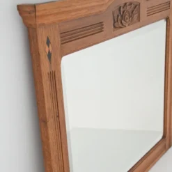 Grand miroir biseauté ancien vintage 1930