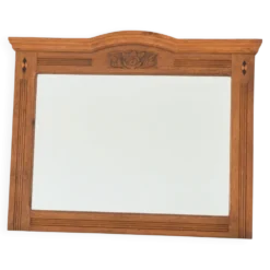 Grand miroir biseauté ancien vintage 1930