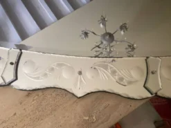 Grand Miroir 180cm x87cm, vers 1960-1970,dans le gout de Murano