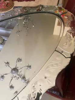 Grand Miroir 180cm x87cm, vers 1960-1970,dans le gout de Murano
