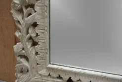 Grand Miroir de Cheminée Ancien Sculpté et Peint à la Main Birman Liberty's London
