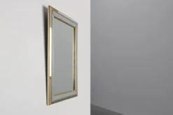 Grand miroir Deknudt de style Hollywood Regency dans un cadre doré, Belgique, 20e siècle