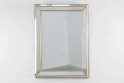 Grand miroir Deknudt de style Hollywood Regency dans un cadre doré, Belgique, 20e siècle