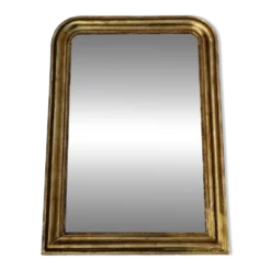 Grand miroir d'époque Louis-Philippe, glace d'origine, XIXe, 108 x 76 cm