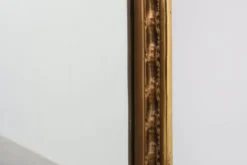Grand miroir en bois doré de style rococo, Belgique, 20e siècle