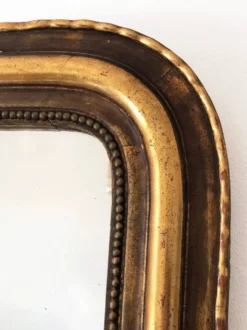 Grand miroir en bois doré de style Louis Philippe, France – fin du 19e siècle