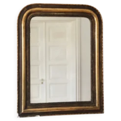 Grand miroir en bois doré de style Louis Philippe, France – fin du 19e siècle