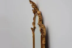 Grand miroir en bois doré de style Louis XV baroque du 20e siècle, Belgique, années 1950.