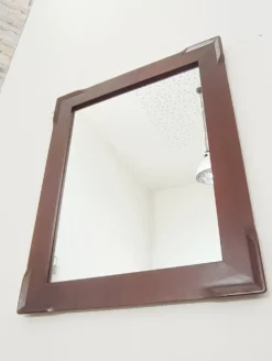 Grand Miroir en Merisier Massif France 1970s