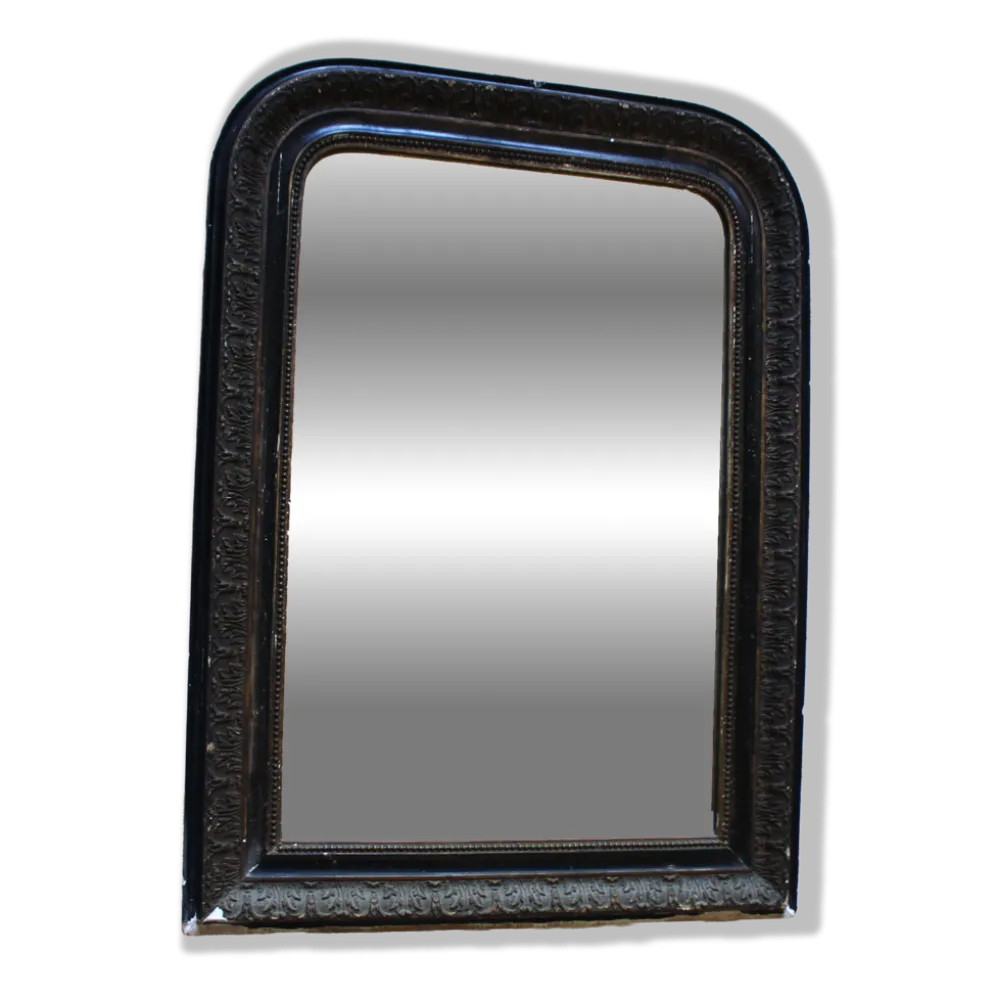 Grand Miroir Louis Philippe Noir Mordoré