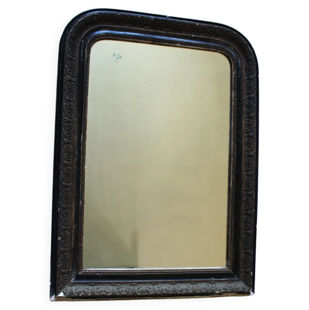 Grand Miroir Louis Philippe Noir Mordoré