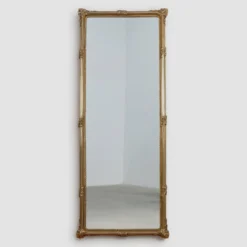 Grand miroir néoclassique en cuivre français, XXe siècle