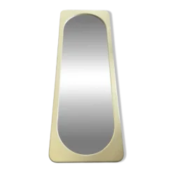 Grand miroir oblongue Space Age années 70