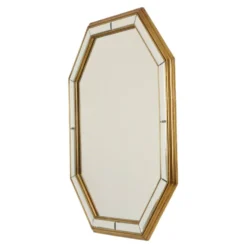 Grand miroir octogonal Deknudt, style Hollywood Regency