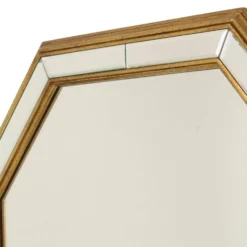 Grand miroir octogonal Deknudt, style Hollywood Regency