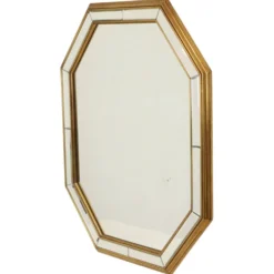 Grand miroir octogonal Deknudt, style Hollywood Regency