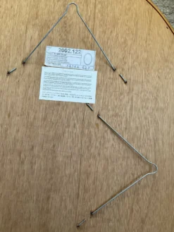Grand miroir Ovale Deknudt en bois doré années 70
