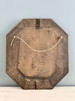 Grand miroir à parcloses octogonal XIXème