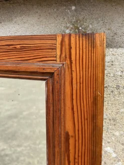 Grand miroir porte d'armoire vintage, années 40 /50