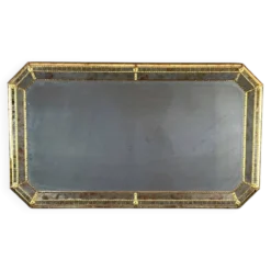 Grand miroir rectangulaire biseauté, XXe siècle